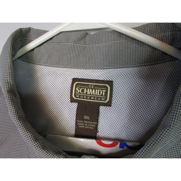 Schmidt Workwear Shirt Mens 3XL Short Sleeve Button Up Utility Pockets Outdoor - Picture 3 of 15
